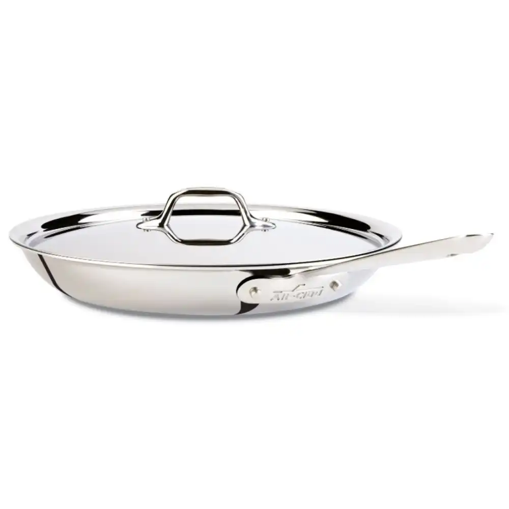 Alternative view of All-Clad D3 Stainless Steel 12" Fry Pan + Cleaner