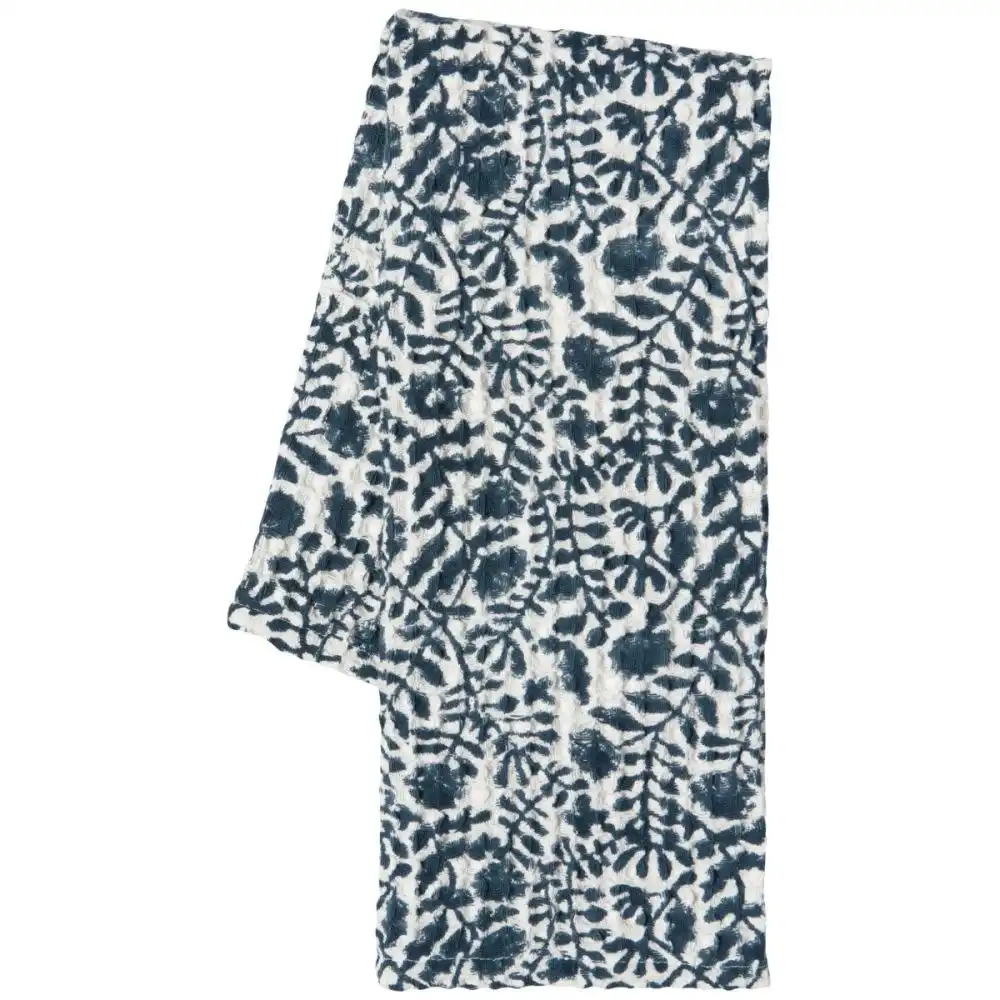 Alternative view of Danica Heirloom Block Print Waffle Dishtowel | Jasmine