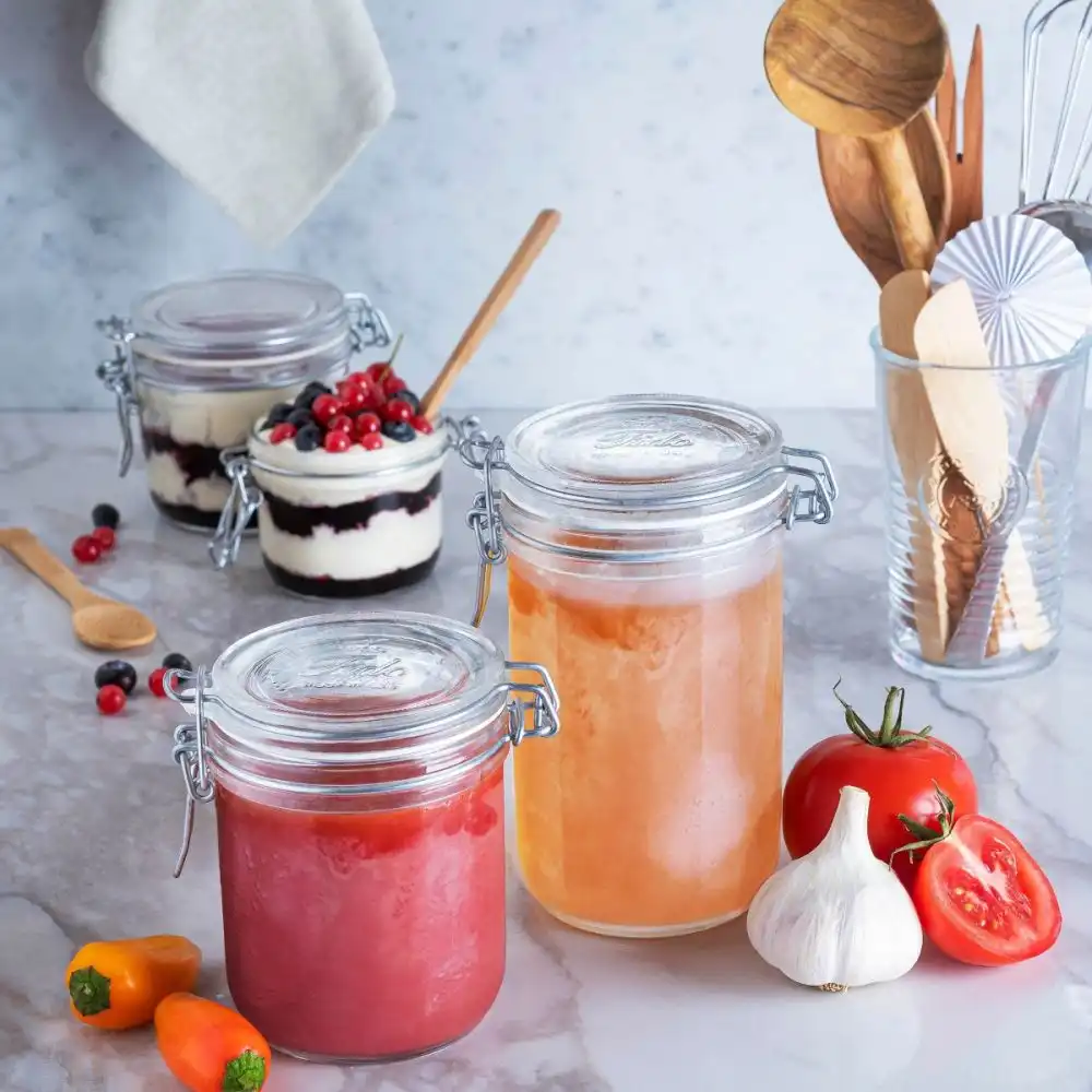 Alternative view of Bormioli Rocco Fido Cylinder Swing Top Canning Jar | 17oz (0.5L)