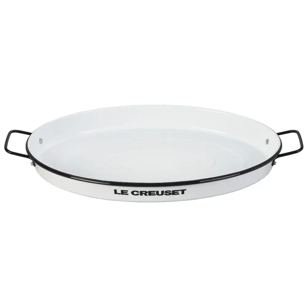 Le Creuset Alpine Collection 24" Everyday Enamelware Serving Tray | White