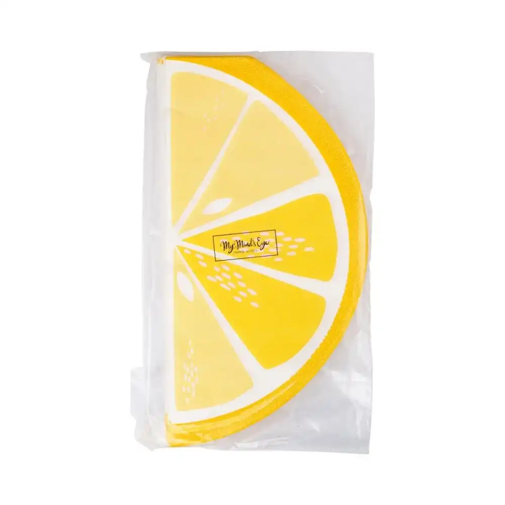Alternative view of My Mind's Eye 24-Piece Dinner Paper Napkins | Lemon Slice