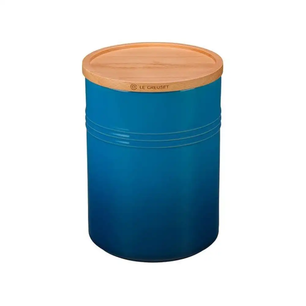 Le Creuset 2.5 Qt. Canister with Wood Lid | Marseille Blue