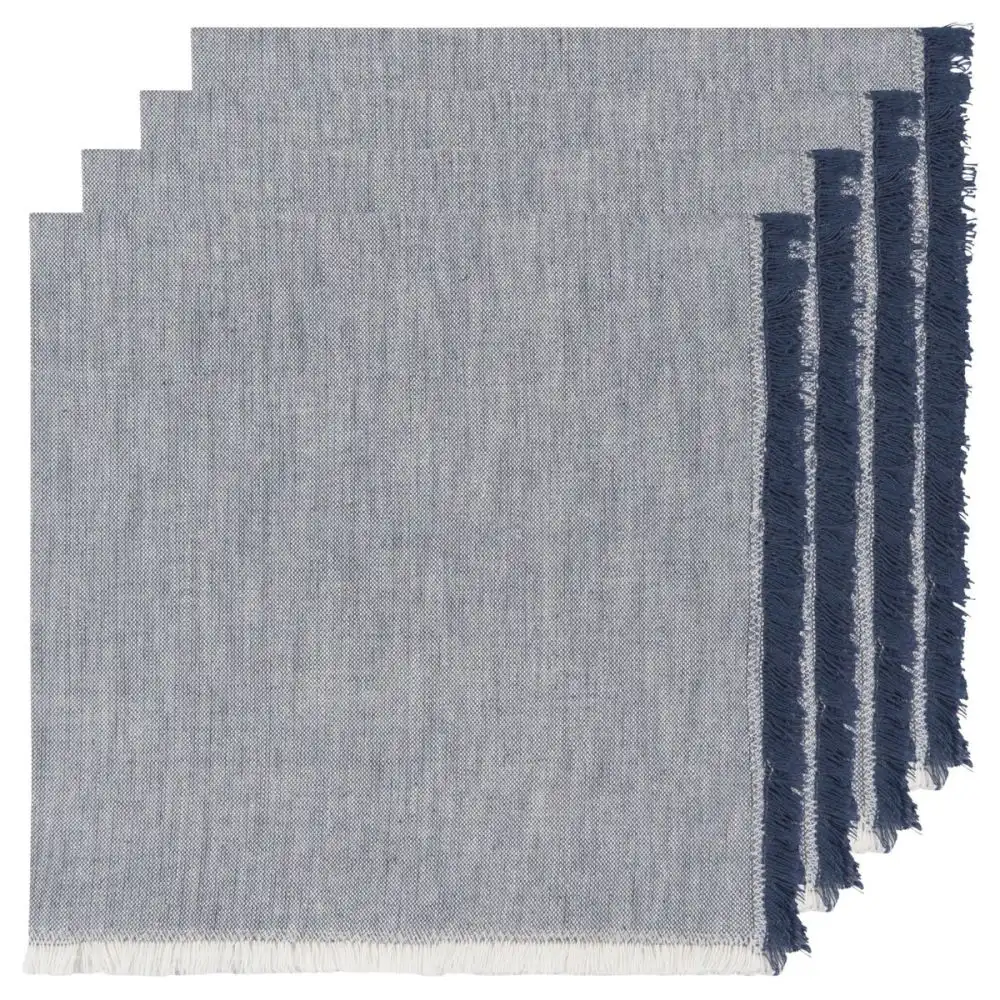 Danica Heirloom 18" Chambray Napkins (Set of 4) | Midnight