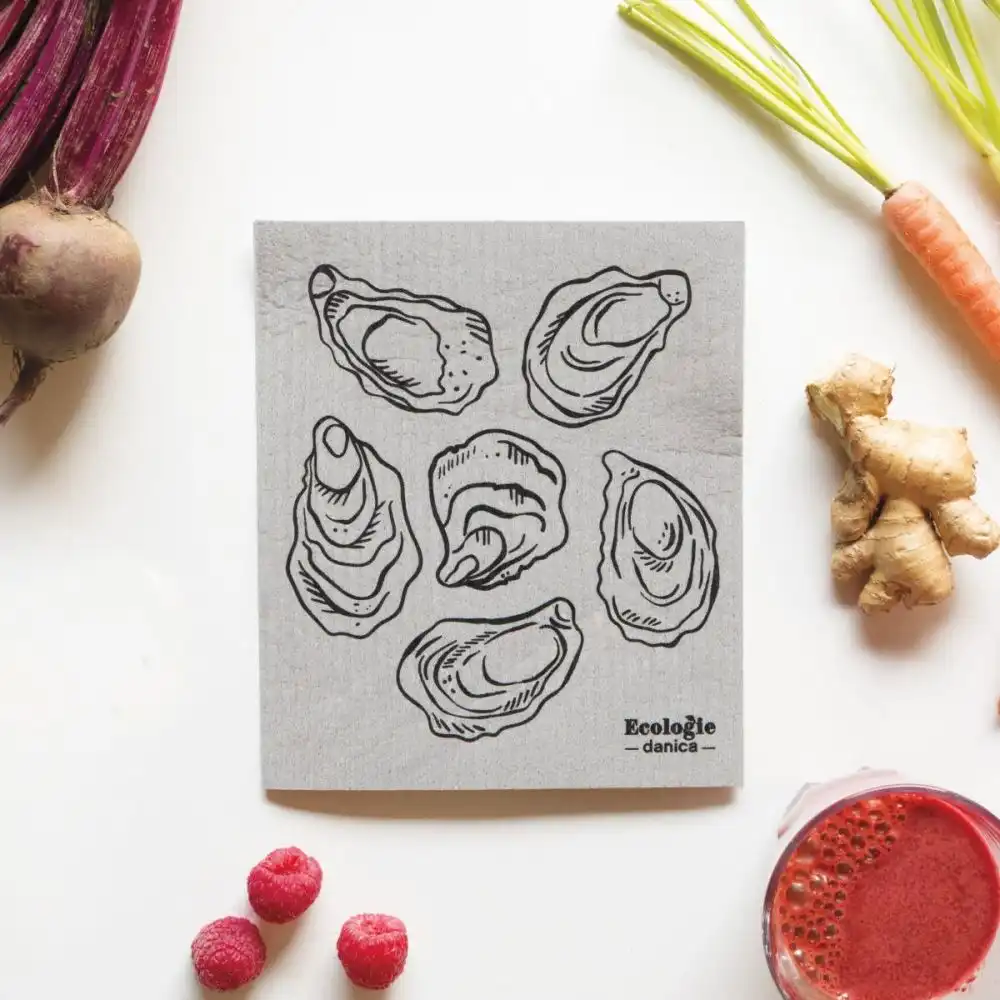Alternative view of Ecologie by Danica Swedish Sponge Dish Cloth | Oysters
