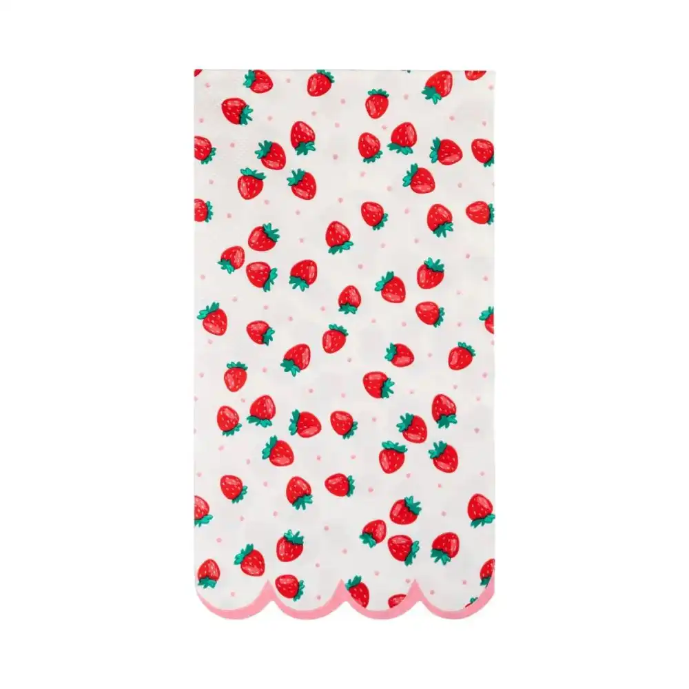 My Mind's Eye 24-Pieces Strawberries Dinner Paper Napkins