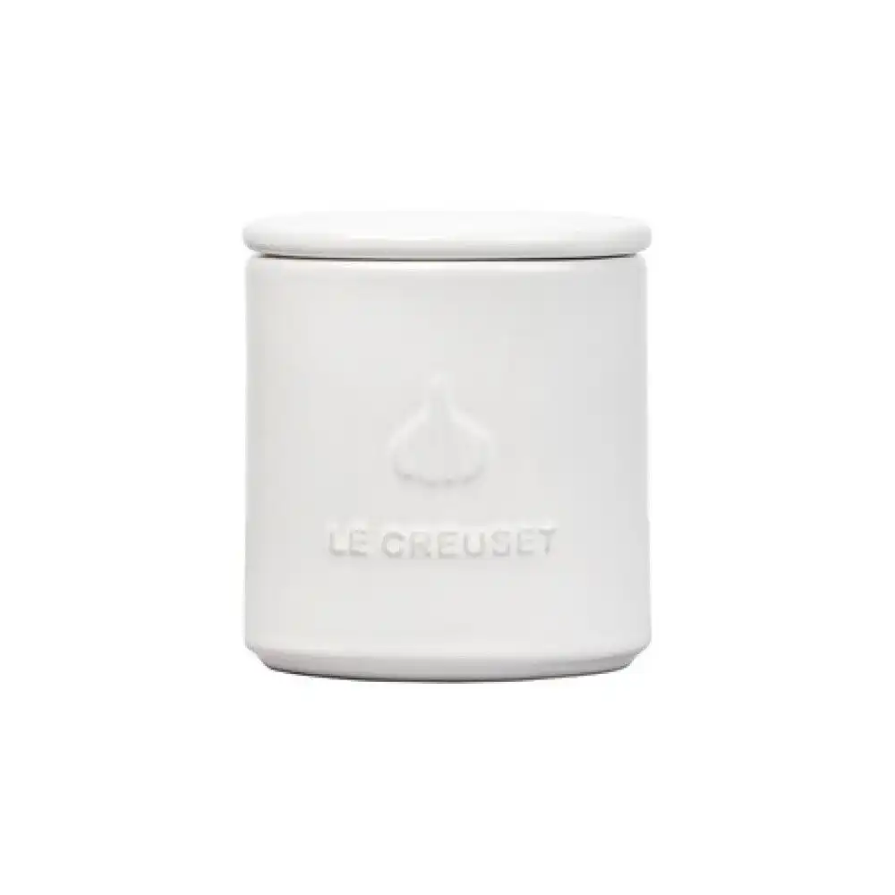 Le Creuset Signature 14oz Garlic Keeper | White