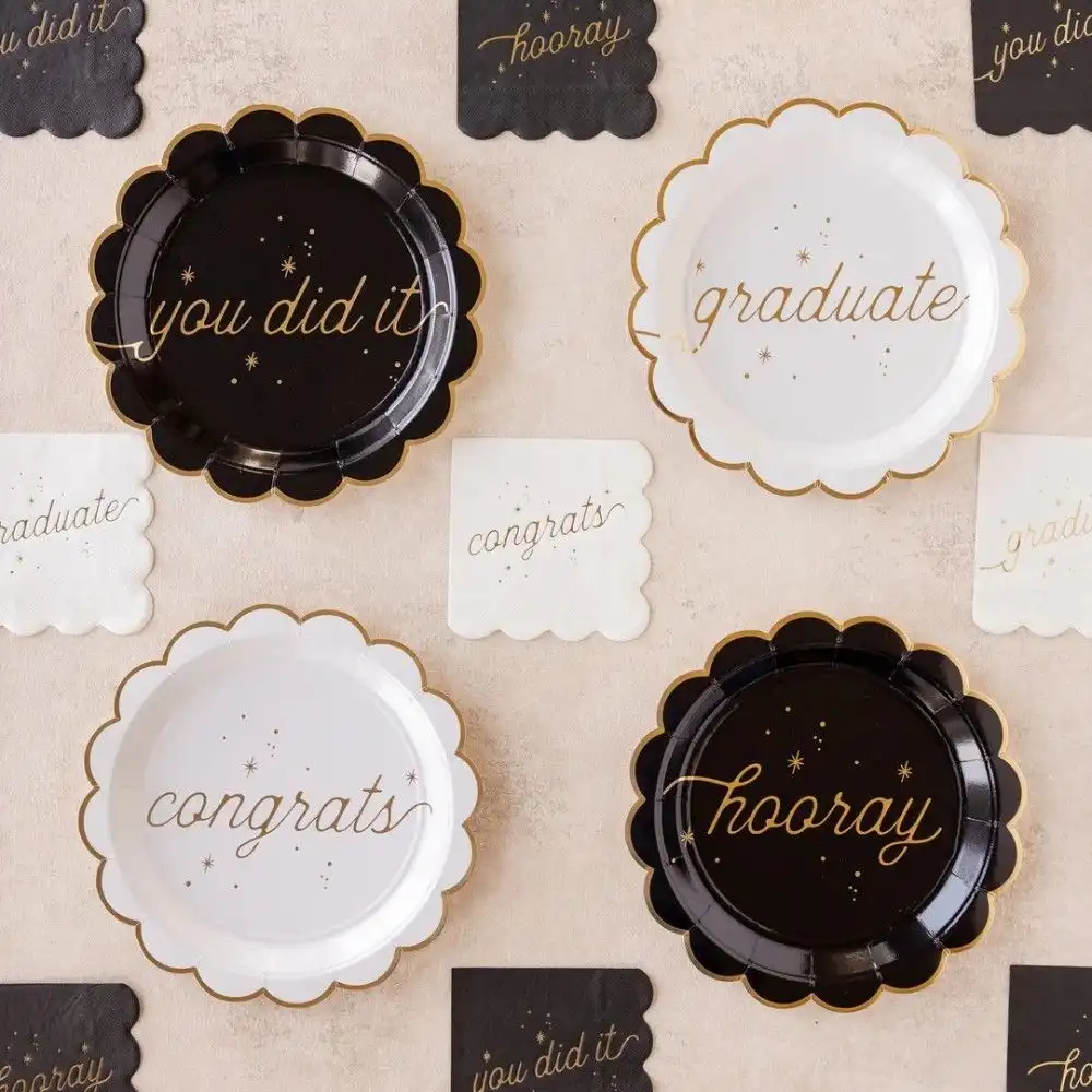 Alternative view of My Mind's Eye Well Wishes Paper Plate Set | 8-Piece