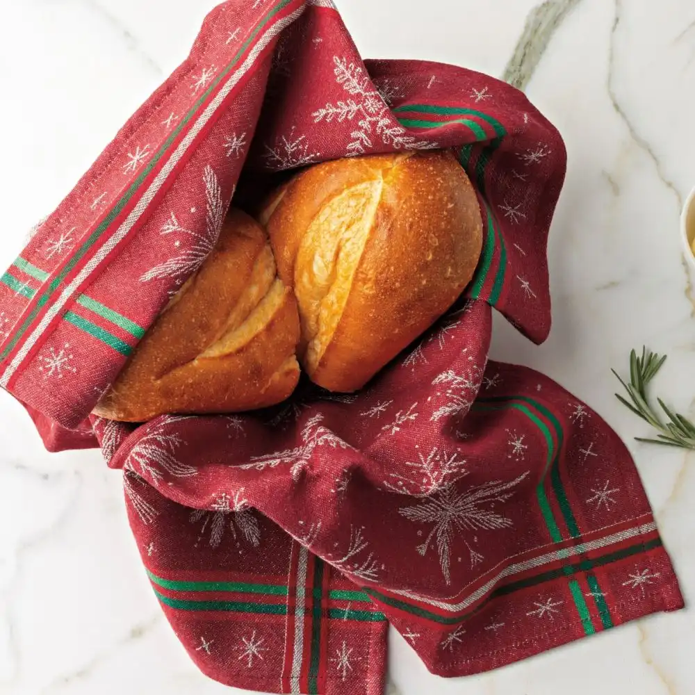 Alternative view of Now Designs by Danica Jacquard Dishtowel | Snowflakes