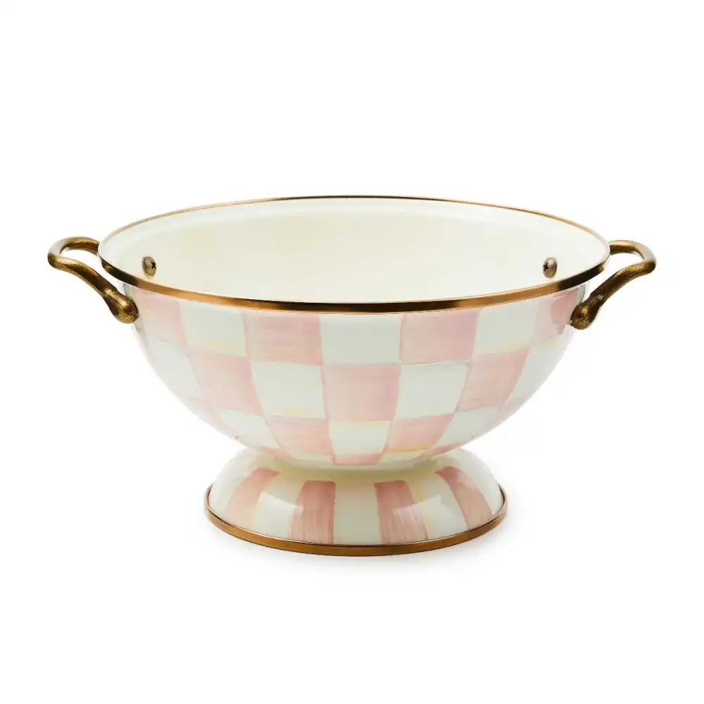 MacKenzie-Childs Rosy Check 2.75 Qt. Almost Everything Bowl