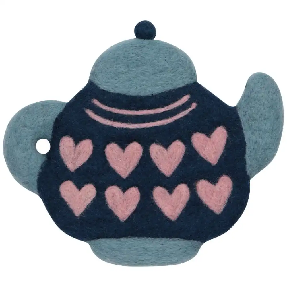 Danica Jubilee Felted Wool Trivet | Teapot