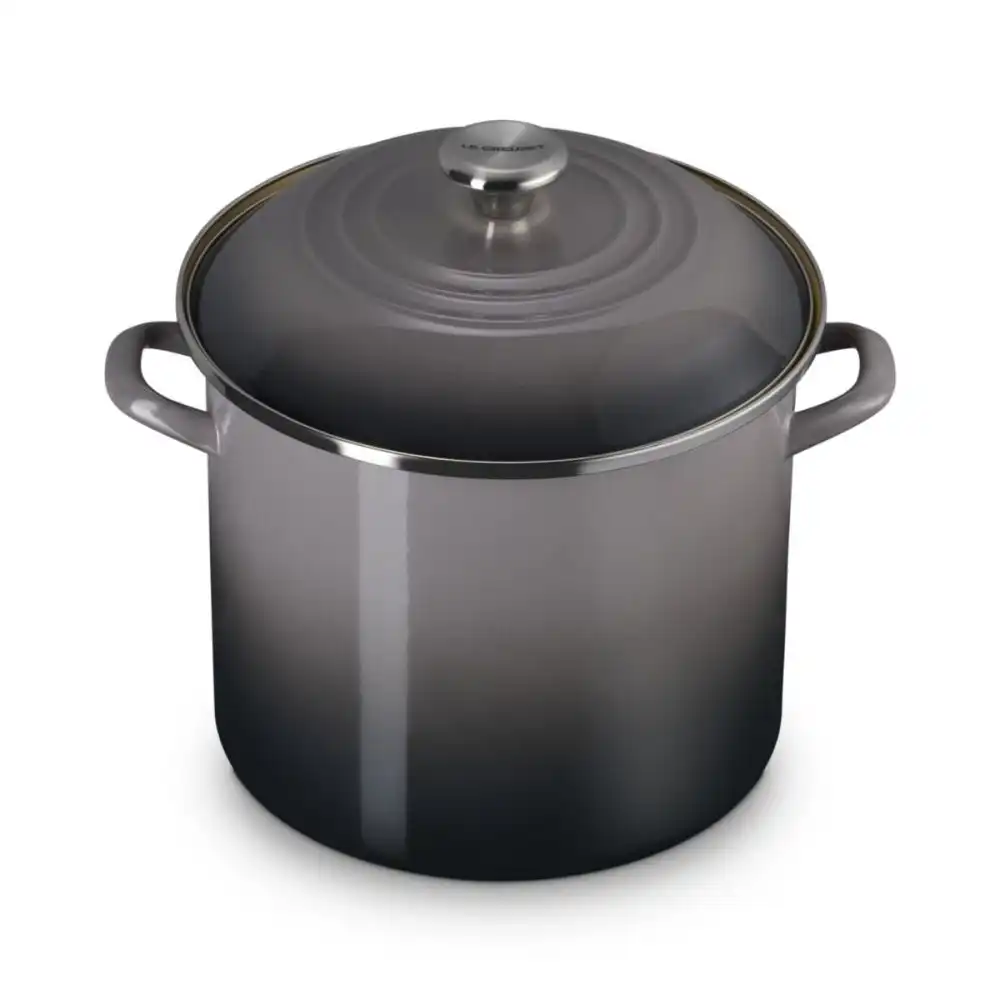 Alternative view of Le Creuset 12 Qt. Enamel On Steel Stockpot with Stainless Steel Knob | Oyster