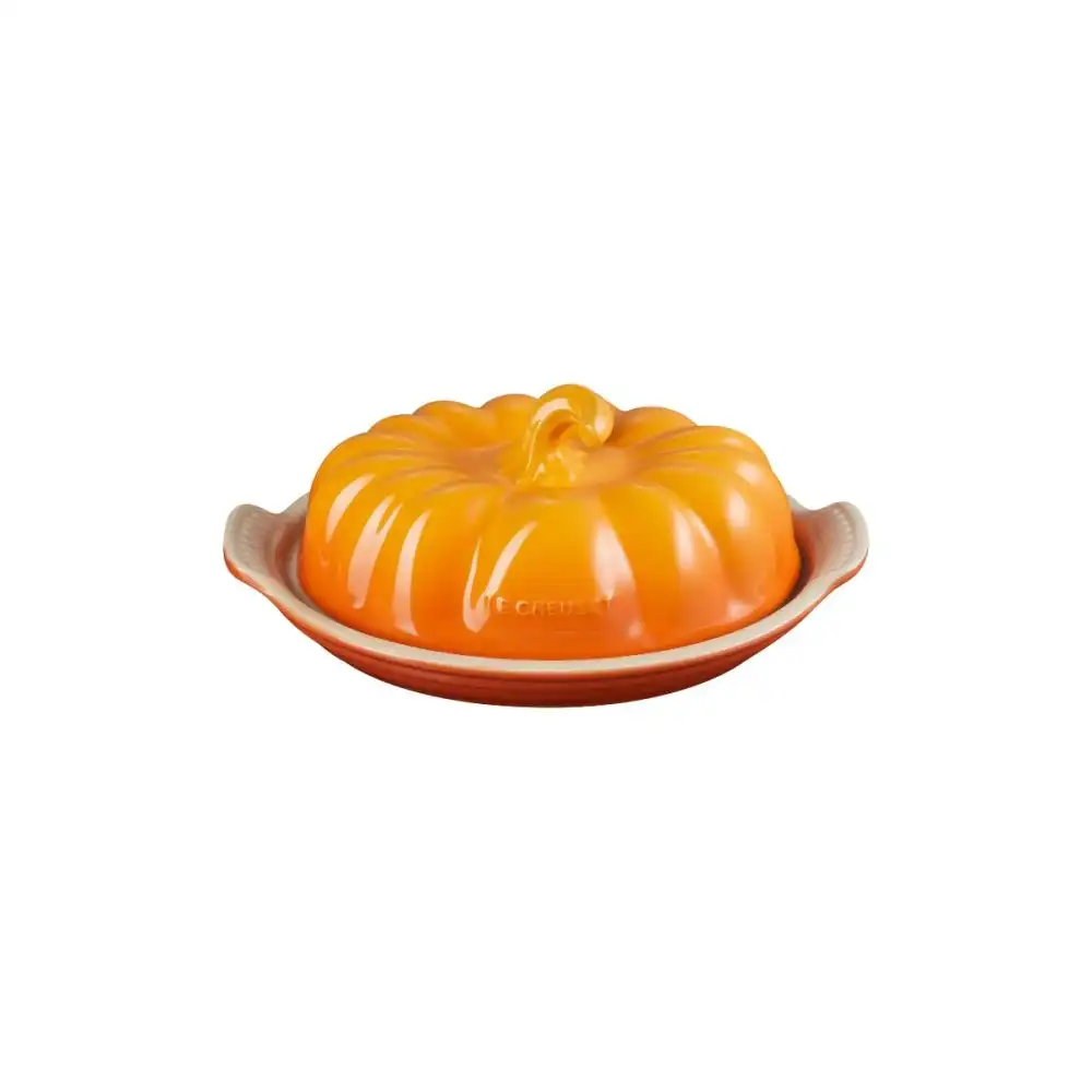 Le Creuset Pumpkin Covered Butter Dish | Persimmon