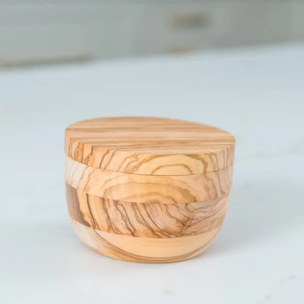 Alternative view of Lipper International Olive Wood Salt Box