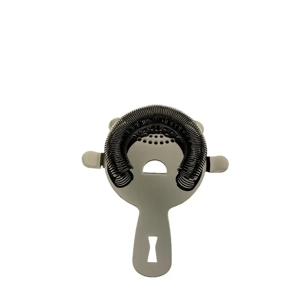 Mercer Barfly 4 Prong Heavy-Duty Spring Bar Strainer | Gun Metal Black
