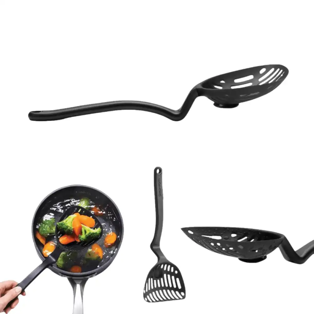 Dreamfarm Lestrain Dripless Sit Up Strainer | Black