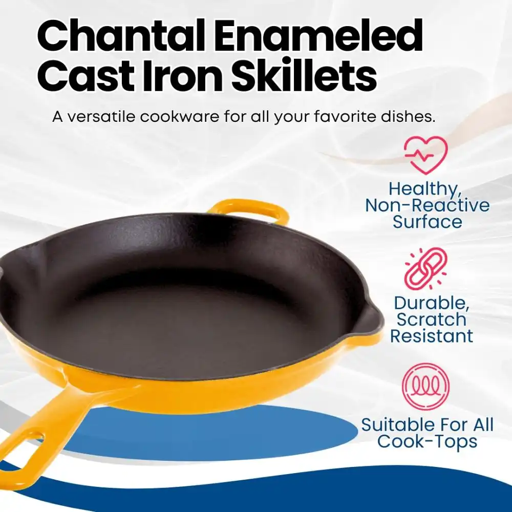 Alternative view of Chantal 10" Round Cast Iron Fry Pan | Marigold
