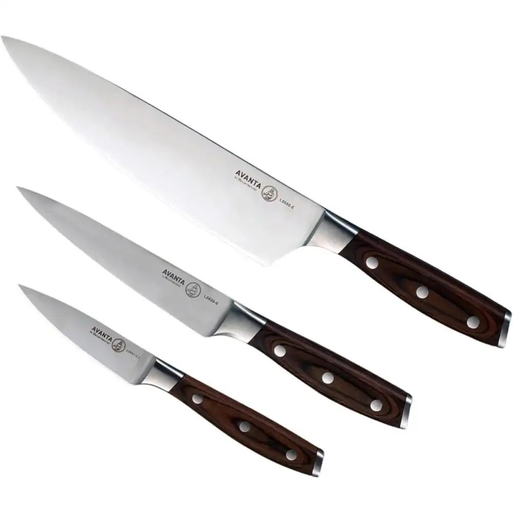 Alternative view of Messermeister Avanta Pakkawood 3-Piece Starter Set