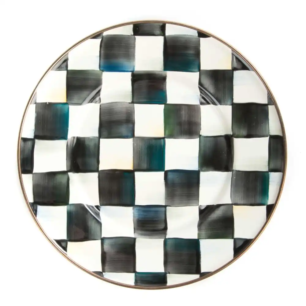 MacKenzie-Childs Courtly Check 8" Salad/Dessert Plate