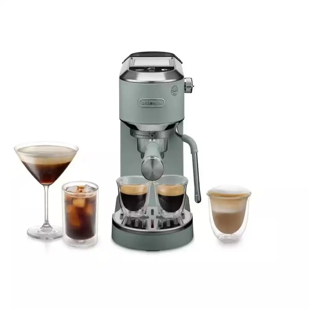 De'Longhi Dedica Duo Espresso Machine with Cold Brew & Frothing Wand | Green