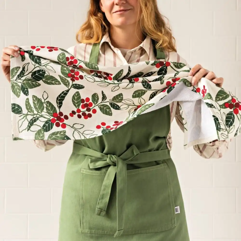 Alternative view of Now Designs by Danica Christmas Terry Dishtowel | Merry Berry