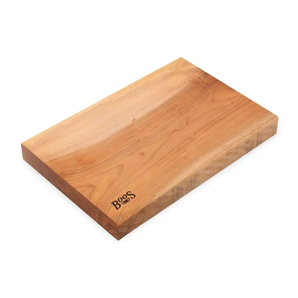 Alternative view of John Boos 17" x 12" Rustic Edge Cutting Board - Maple