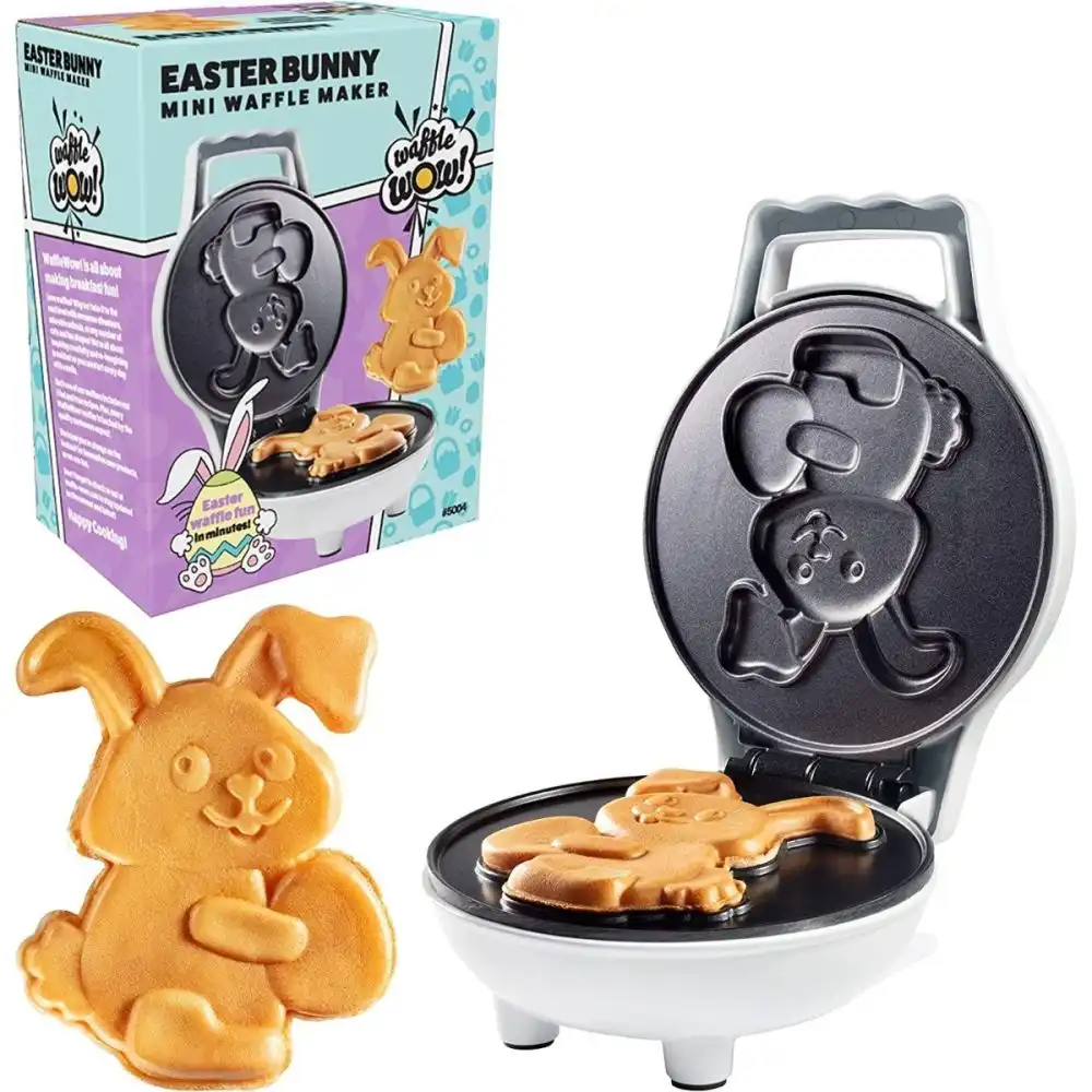 CucinaPro Waffle Wow! Waffle Maker | Mini Easter Bunny