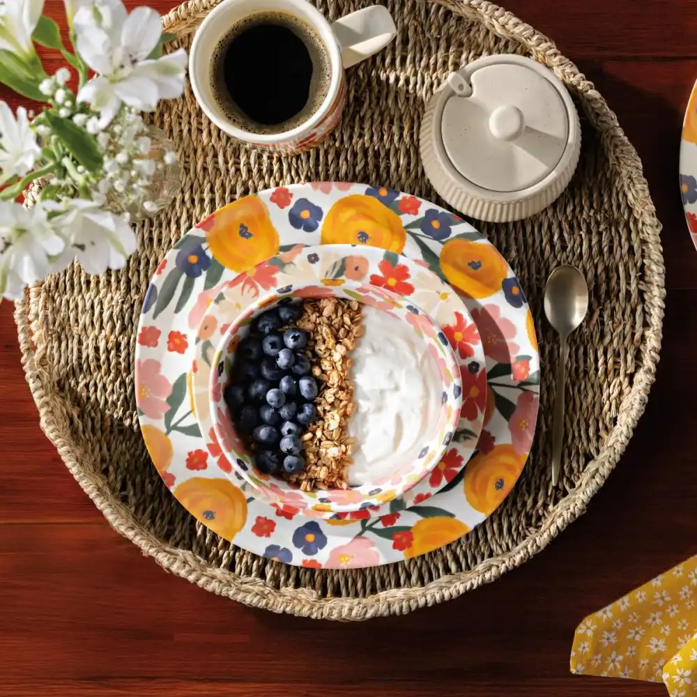 Alternative view of Now Designs by Danica Melamine 8" Side Plate | Full Bloom
