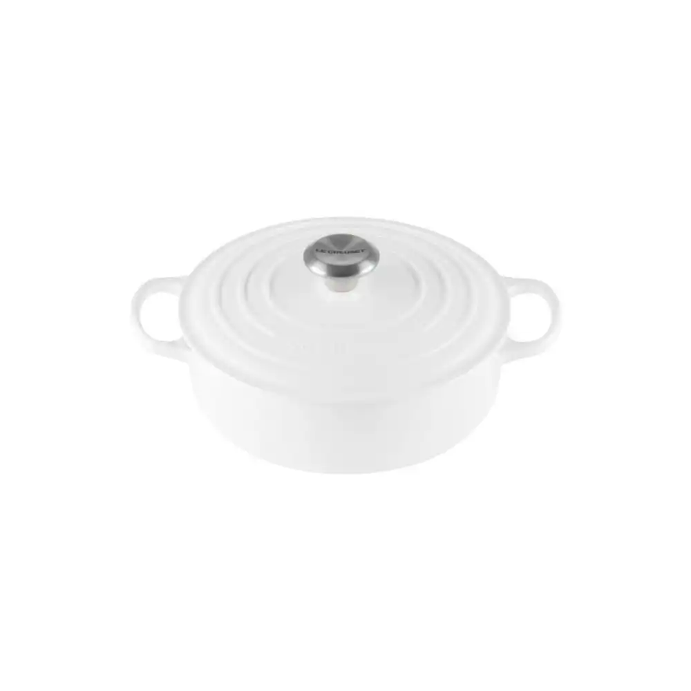 Le Creuset Signature 3.5 Quart Round Wide Oven | White