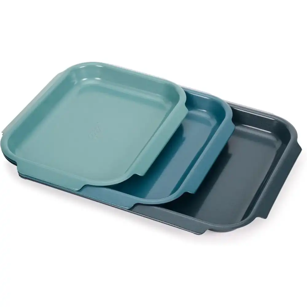 Joseph Joseph Nest™ Bake Non-Stick 3-Piece Baking Pan Set | Blue