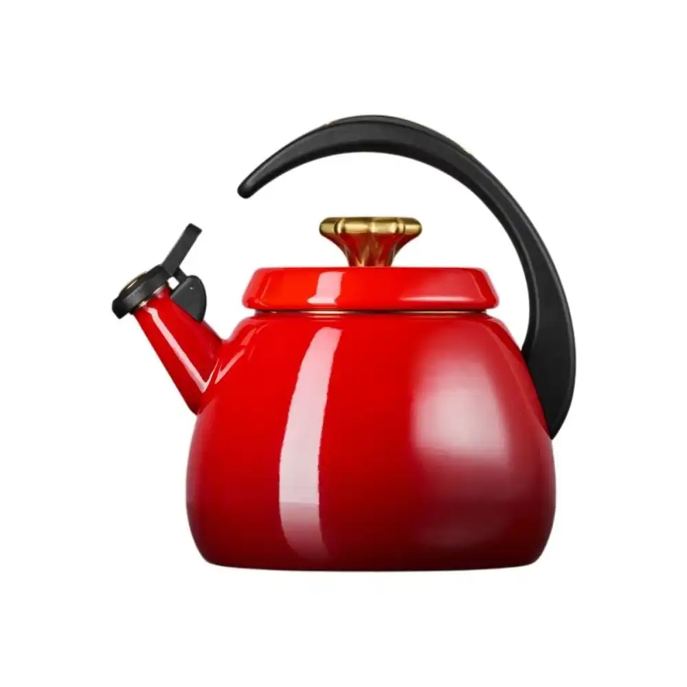 Alternative view of Le Creuset Signature 2.2 Qt. Cloche Kettle with Star Gold Knob | Cerise