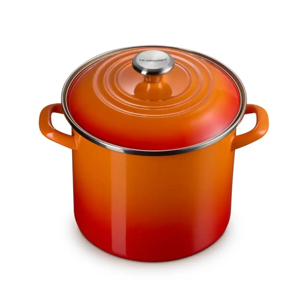 Le Creuset 8 Qt. Enamel On Steel Stockpot with Stainless Steel Knob | Flame