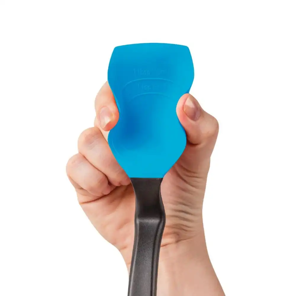Alternative view of Dreamfarm Supoon Silicone Scraping Spoon 11" | Dreamfarm Blue