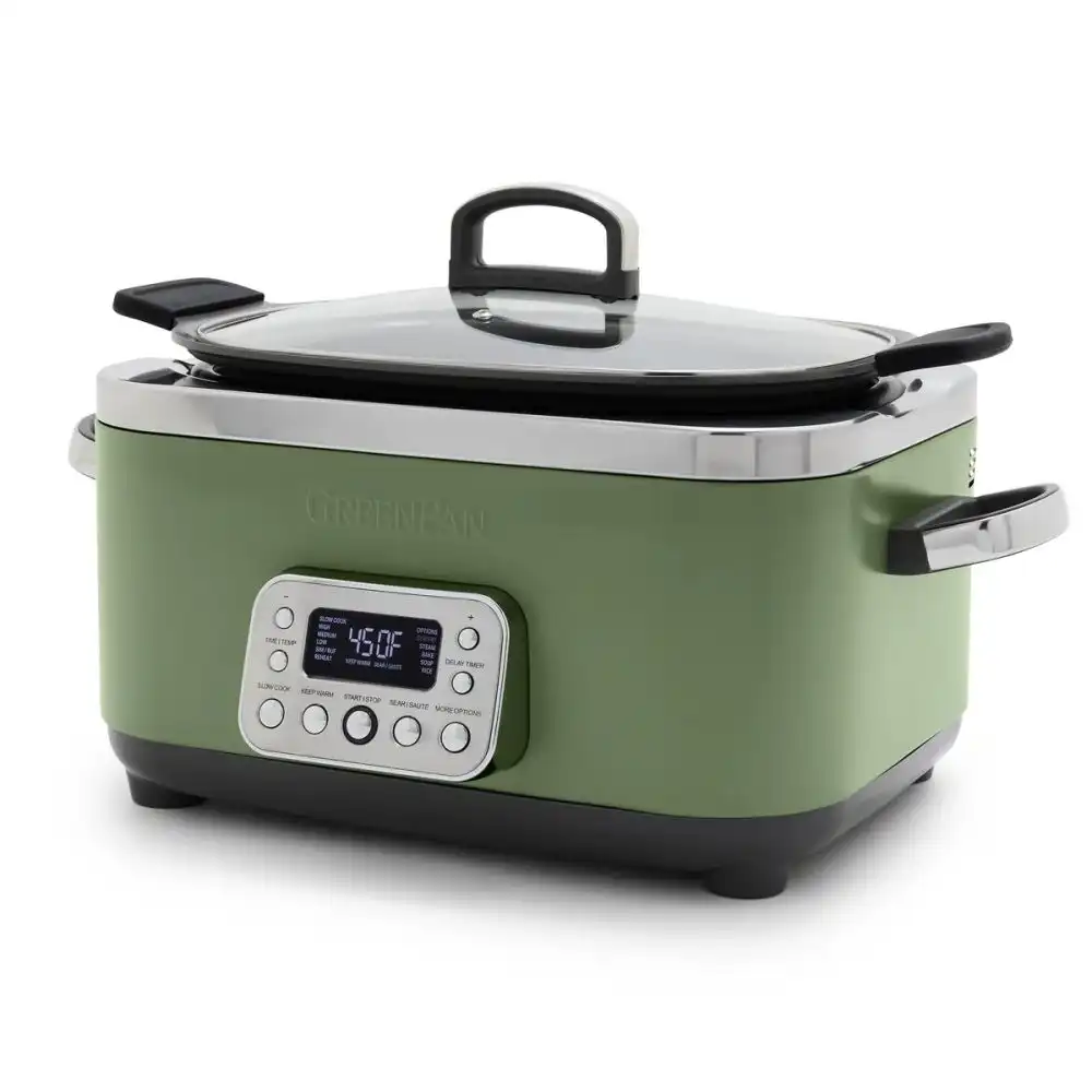 GreenPan Elite 14-in-1 6-Quart Slow Cooker | Sage Green