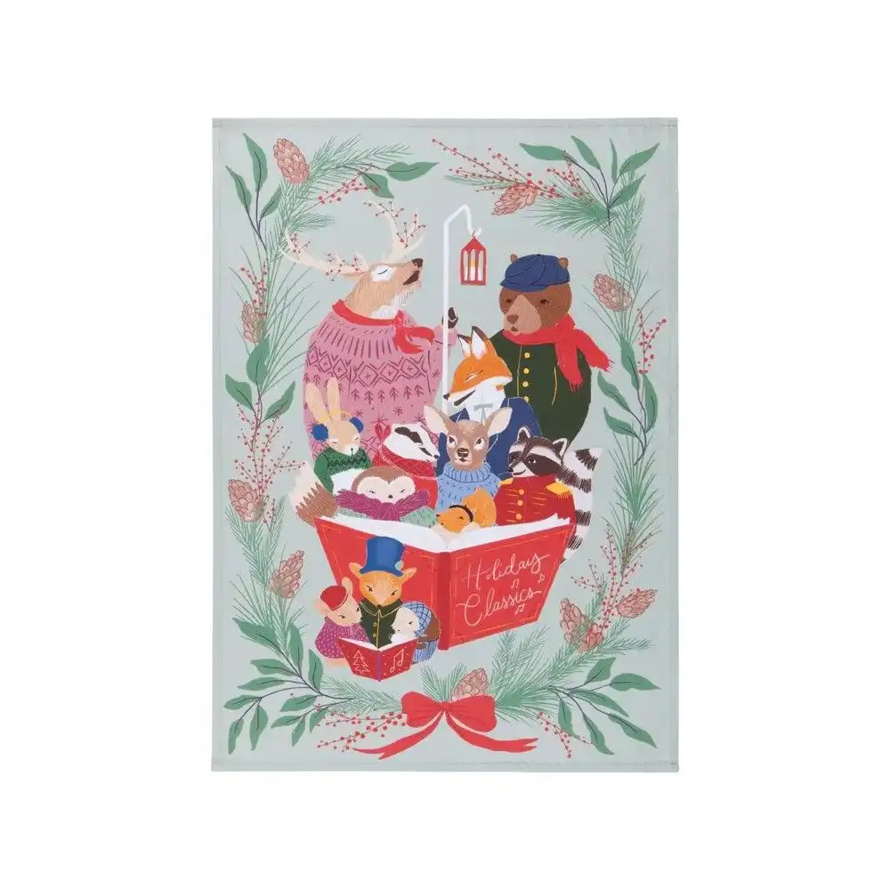 Alternative view of Danica Jubilee Woodland Carolers Mug and Dishtowel Set