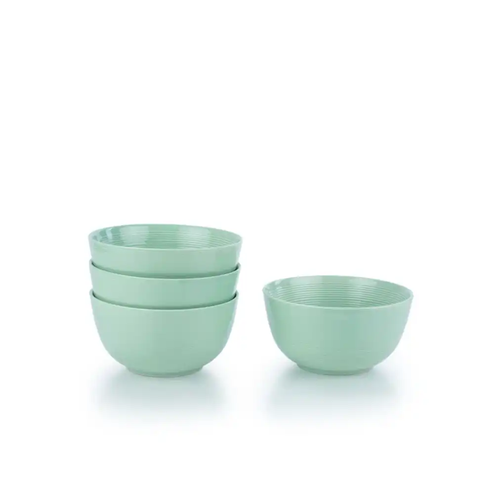Everything Kitchens Colorful Glazed 6" 26oz Bowls (Set of 4) | Light Green