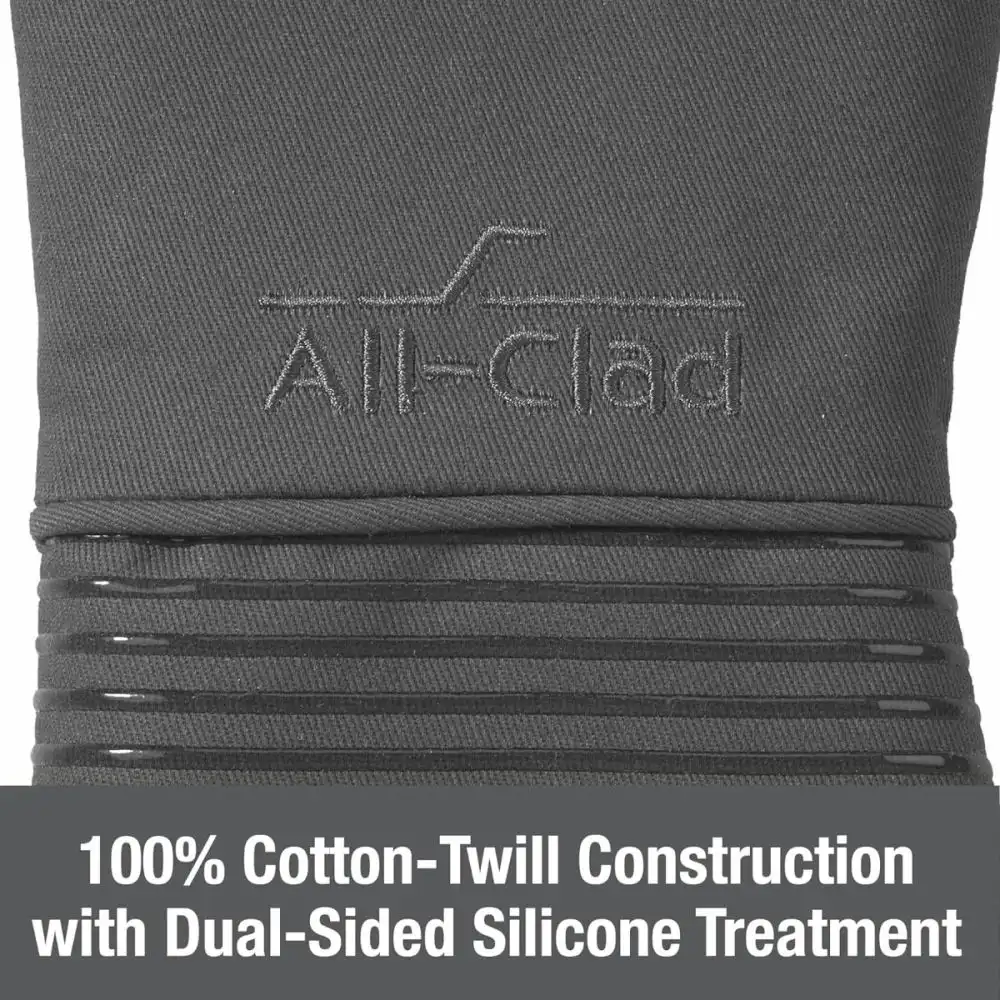 Alternative view of All-Clad Silicone Oven Mitt | Pewter