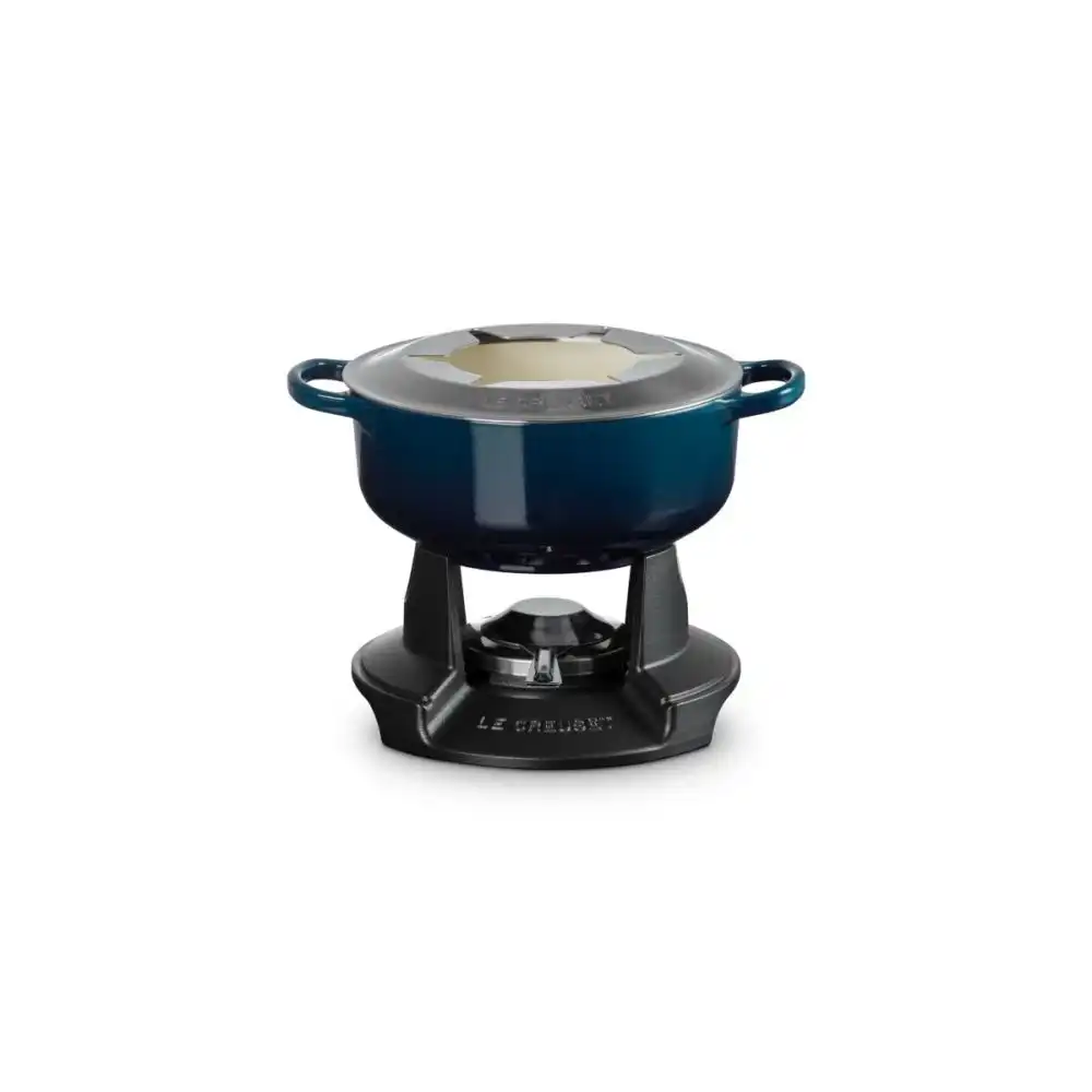 Alternative view of Le Creuset Alpine Signature Round 2.5 Qt. Fondue Set | Nuit