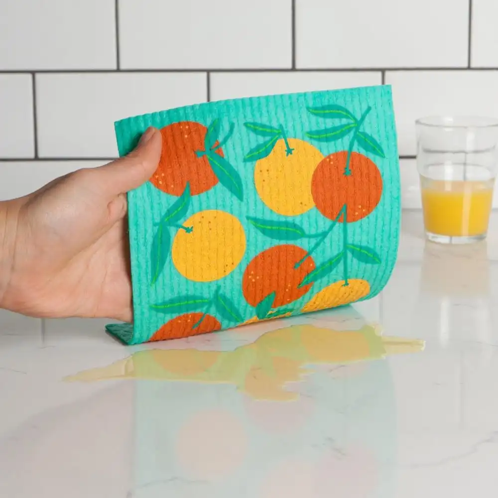 Alternative view of Ecologie by Danica Swedish Sponge Dish Cloth | Oranges