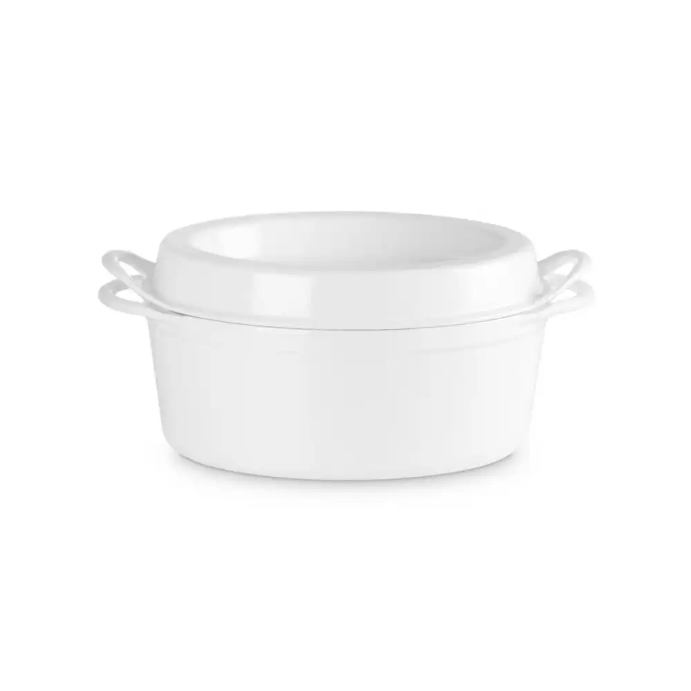 Alternative view of Le Creuset 7.25 Qt. Traditional Oval Doufeu | White