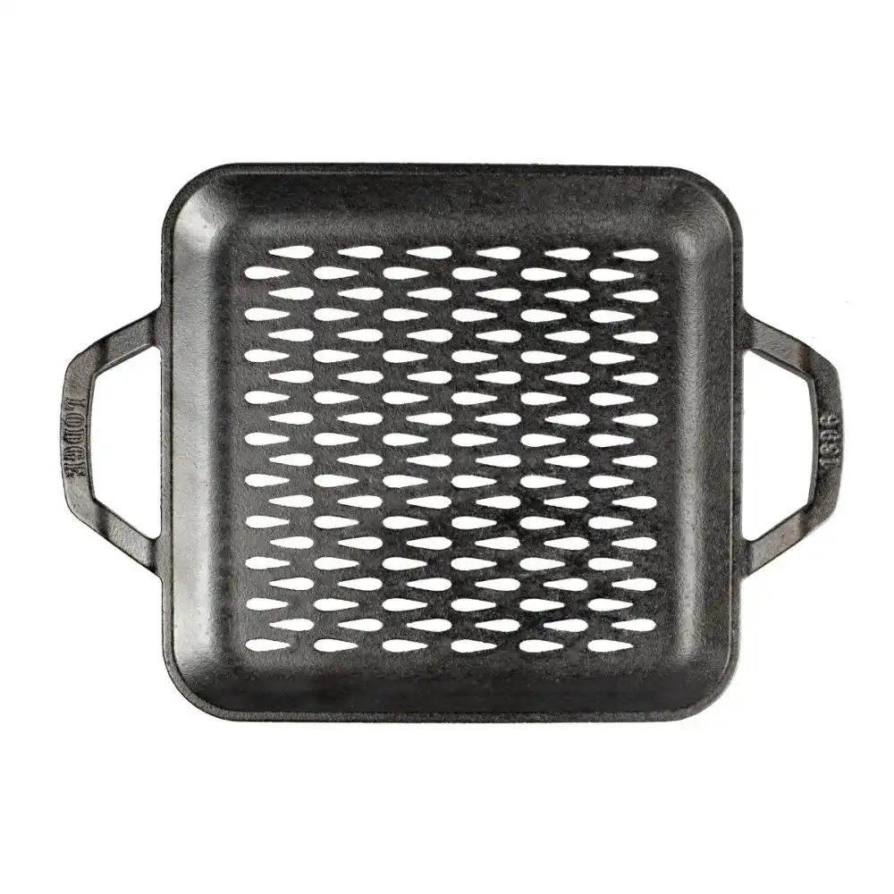 Alternative view of Lodge Cast Iron 11" Chef Style Square Grill Topper