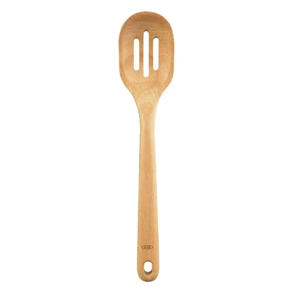 Alternative view of OXO Slotted Wooden Spoon