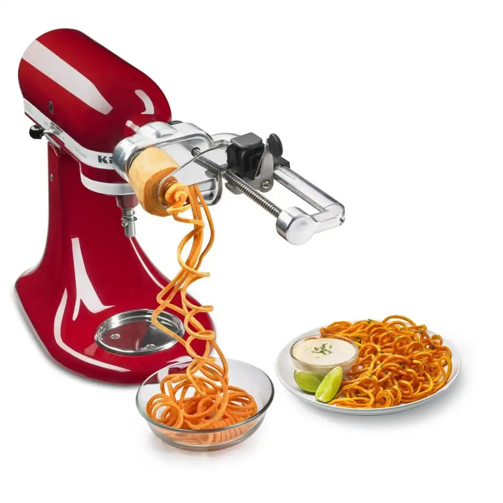 Alternative view of KitchenAid Spiralizer Accessory: Angel Hair & Thin Slice Blades (Attaches to Spiralizer Attachment KSM1APC)