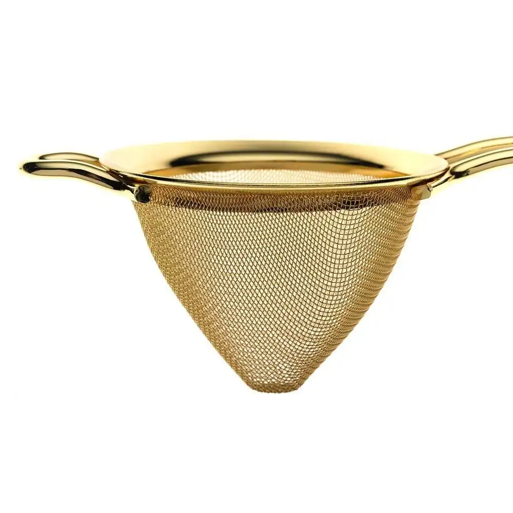 Alternative view of Mercer Barfly Fine Mesh Strainer | Gold Plated