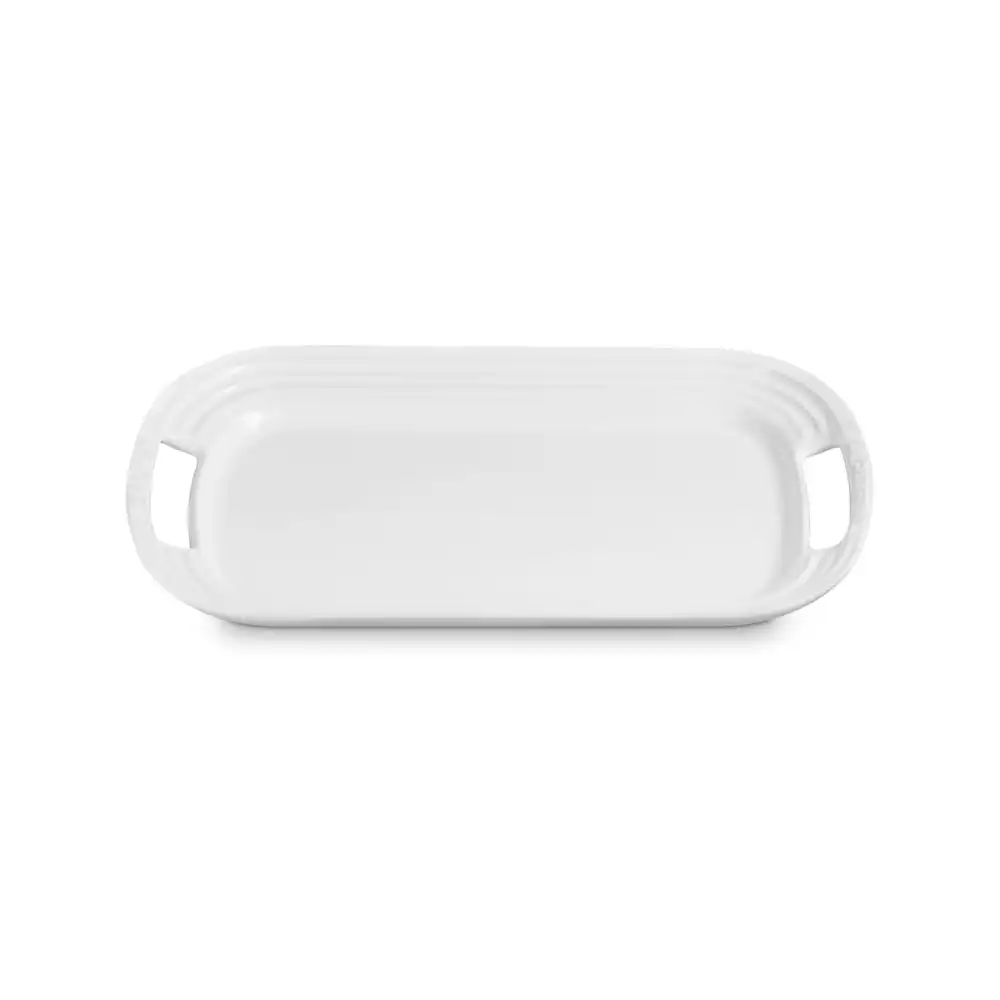 Le Creuset Stoneware 14" Serving Platter | White