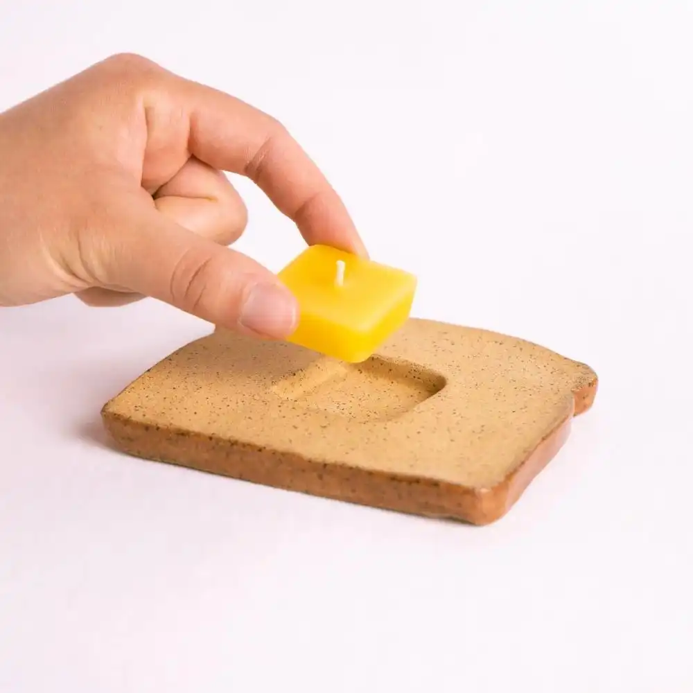 Alternative view of Collin Garrity Ceramic Toast Candle Holder
