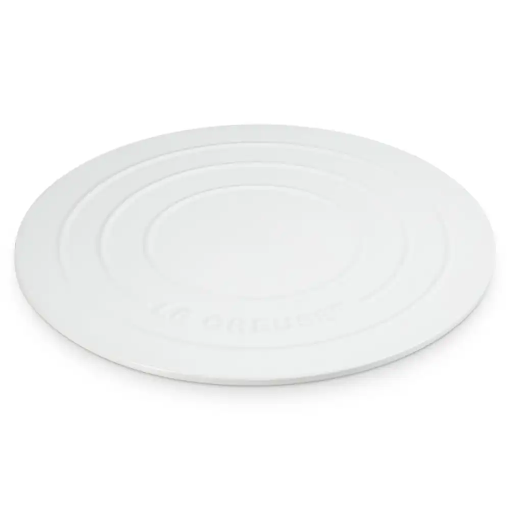 Le Creuset 15" Round Pizza Stone | White