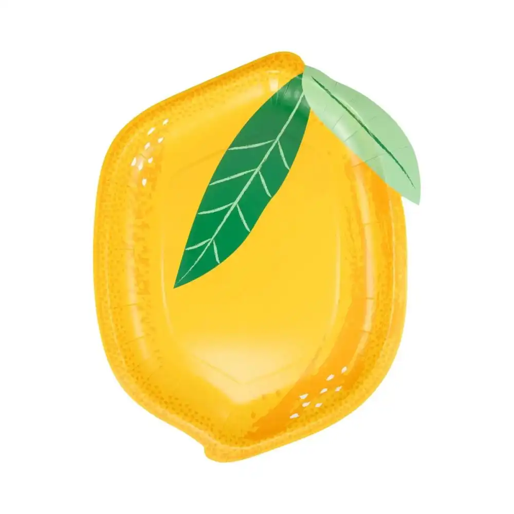 My Mind's Eye 8-Piece Lemon Shaped Paper Plates