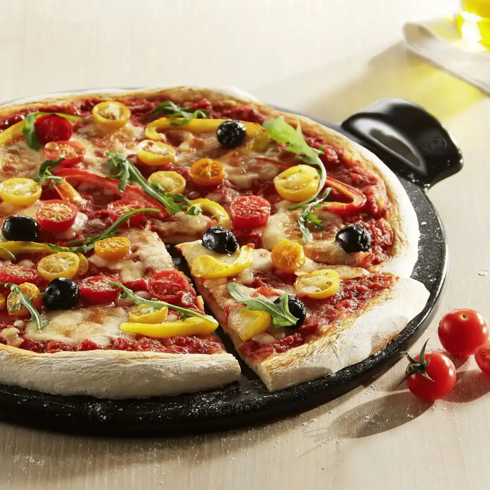 Alternative view of Emile Henry Smooth 14.5" Pizza Stone | Charcoal