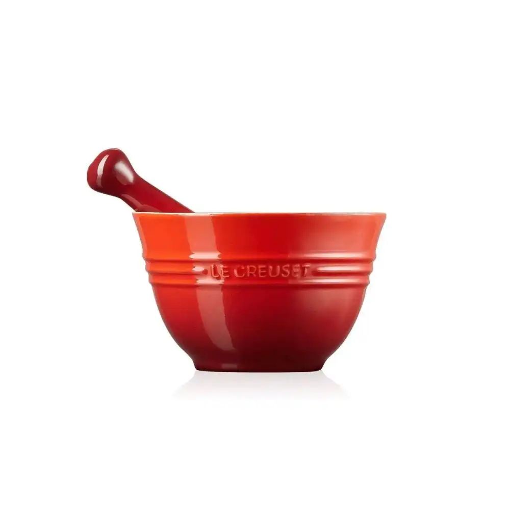 Le Creuset 10oz Mortar & Pestle Set | Cerise
