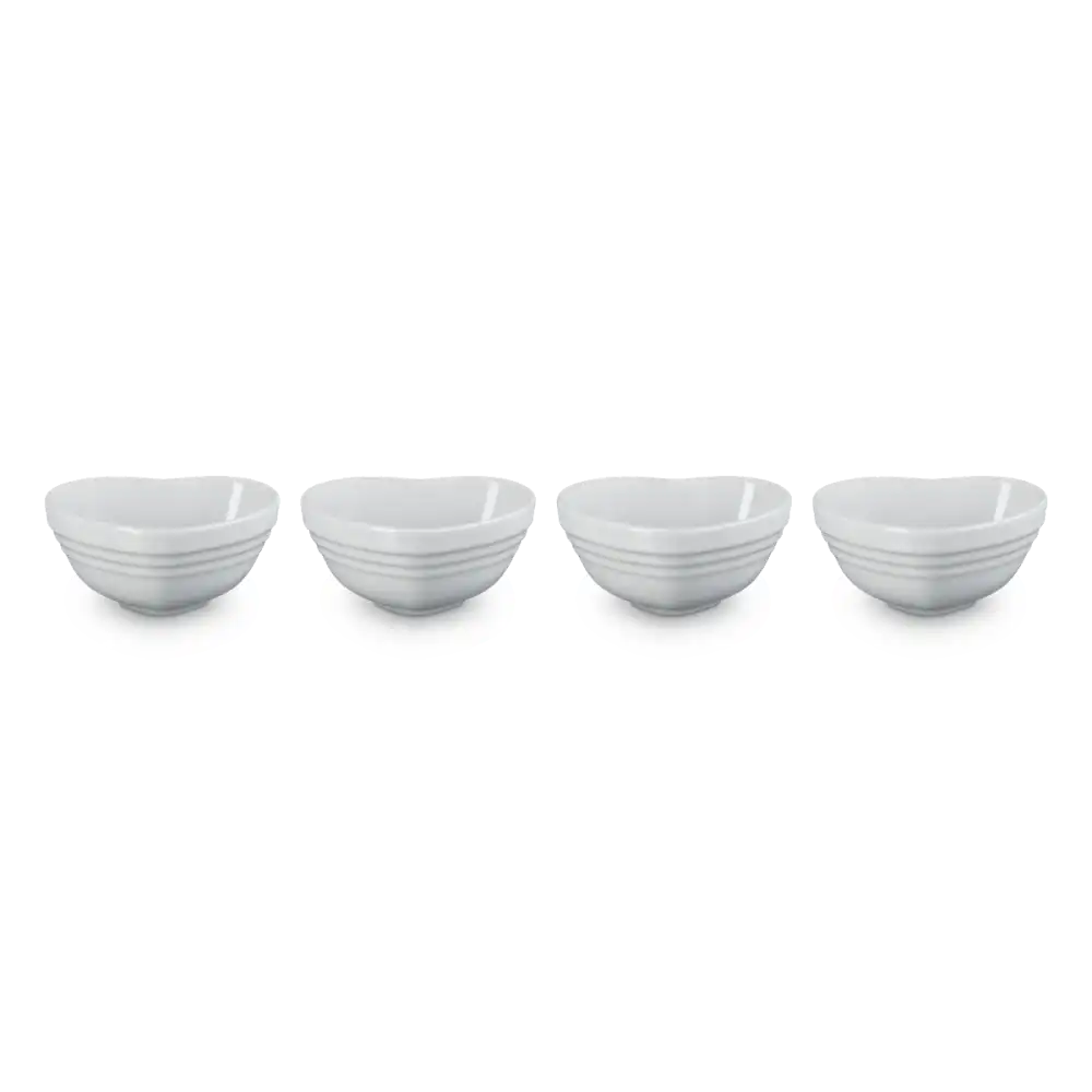 Alternative view of Le Creuset Mini Heart Bowls (Set of 4) | White